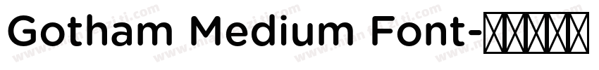 Gotham Medium Font字体转换